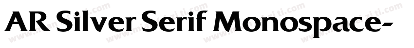 AR Silver Serif Monospace字体转换